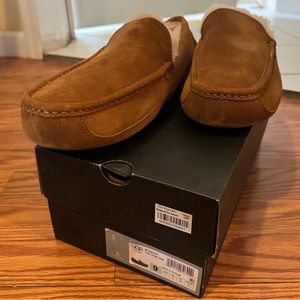 Ugg Mens Ascot Slipper. Size 9. Chestnut color. New with tags, never worn.